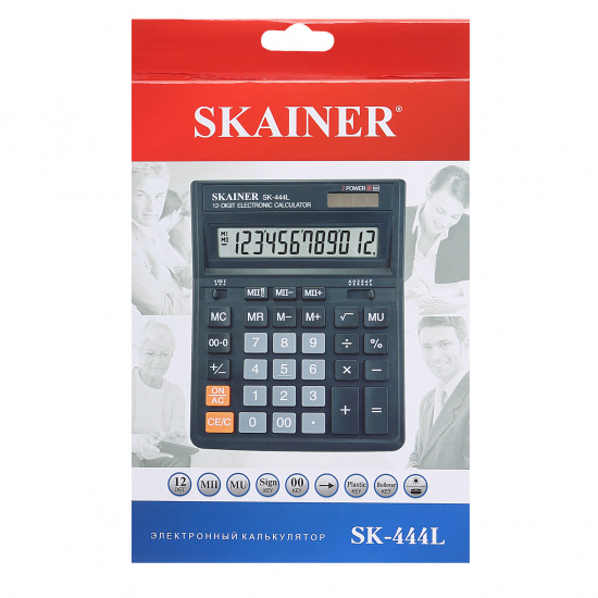 Калькулятор настольный, 200*157*32 мм, 12 разрядов SKAINER SK-444L