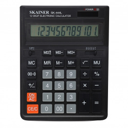 Калькулятор настольный, 12 разрядов, питание двойное, 200*157*32 мм SKAINER SK-444L