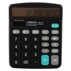 Калькулятор настольный, 148*120*40 мм, 12 разрядов OSALO 231416