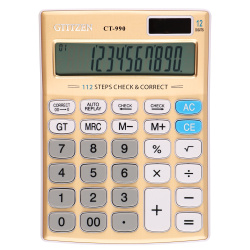 Калькулятор настольный, 12 разрядов, питание двойное, 188*135*40 мм GTTTZEN 231423
