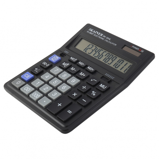 Калькулятор настольный, 200*157*32 мм, 14 разрядов SKAINER SK-554L