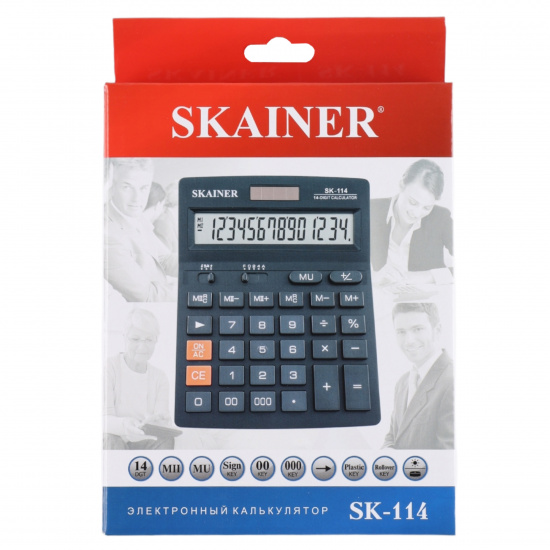 Калькулятор настольный, 180*140*40 мм, 14 разрядов SKAINER SK-114