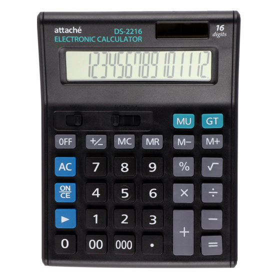 Калькулятор настольный, 190*145*45 мм, 16 разрядов Economy Attache 974207