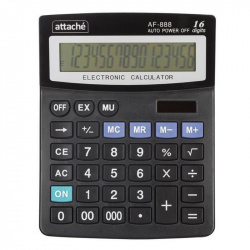 Калькулятор настольный, 210*165*48 мм, 16 разрядов Attache AF-888/1559247