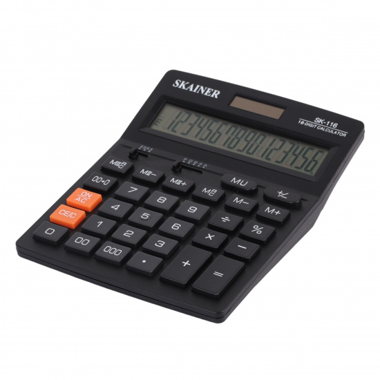 Калькулятор настольный, 180*140*40 мм, 16 разрядов SKAINER SK-116