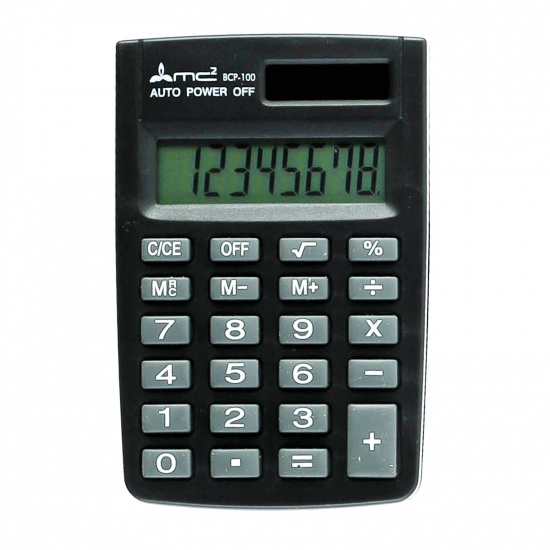Калькулятор карманный, 8 разрядов, 88*58*11 мм MC2 BCP100