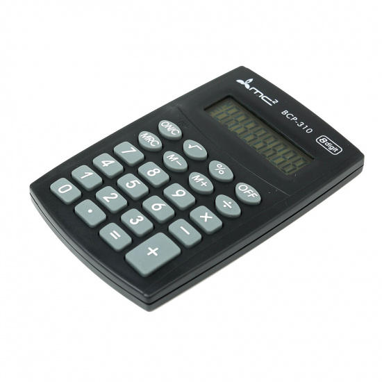 Калькулятор карманный, 95*65*8 мм, 8 разрядов MC2 BCP310