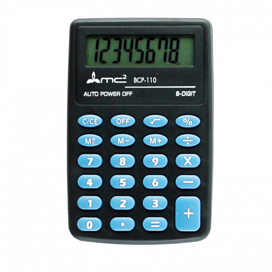 Калькулятор карманный, 88*57*9 мм, 8 разрядов MC2 BCP110
