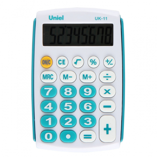 Калькулятор карманный, 8 разрядов, 97*62*11 мм Uniel CU10D