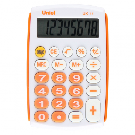 Калькулятор карманный, 97*62*11 мм, 8 разрядов Uniel CU10H