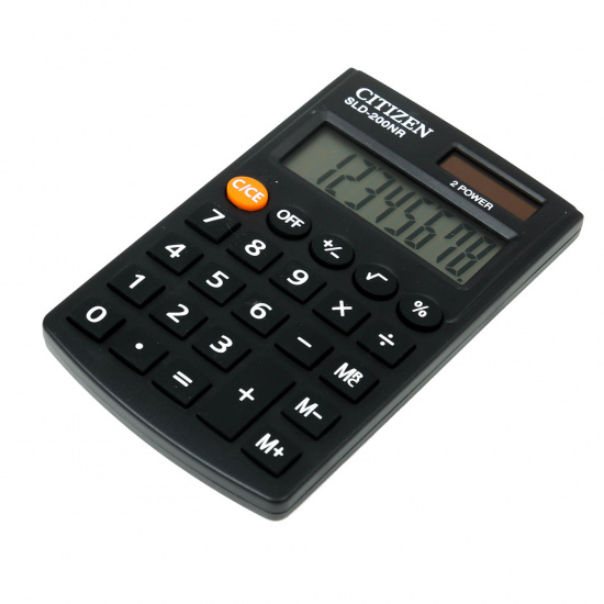 Калькулятор карманный, 98*62*11 мм, 8 разрядов Citizen SLD-200NR