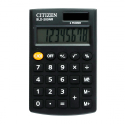 Калькулятор карманный, 98*62*11 мм, 8 разрядов Citizen SLD-200NR