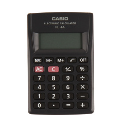 Калькулятор карманный, 8 разрядов, питание батарея, 87*56*9 мм Casio HL-4A-W-EP