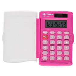 Калькулятор карманный 8 разрядов Casio LC-401LV-BU-S-A-EP питание от батарейки 120*75*11мм голубой