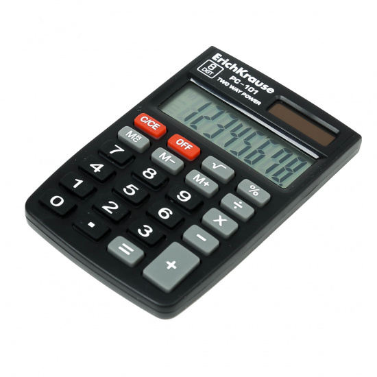 Калькулятор карманный, 88*58*5 мм, 8 разрядов Erich Krause 40101