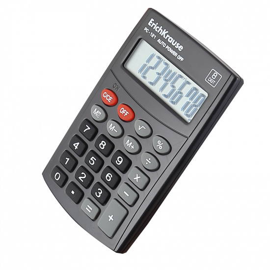 Калькулятор карманный, 98*64*5 мм, 8 разрядов Erich Krause 40121