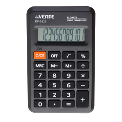 Калькулятор карманный, 114*69*14 мм, 12 разрядов deVENTE 4030306