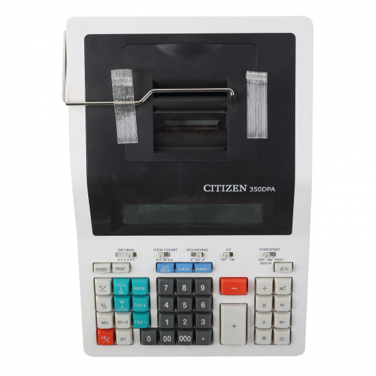 Калькулятор с печатающим устройством, 14 разрядов, питание от сети, 332*225*75 мм Citizen 350-DPA