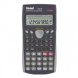 Калькулятор инженерный, 162*84*18 мм, 10+2 разряда (401 функция) Uniel US-29