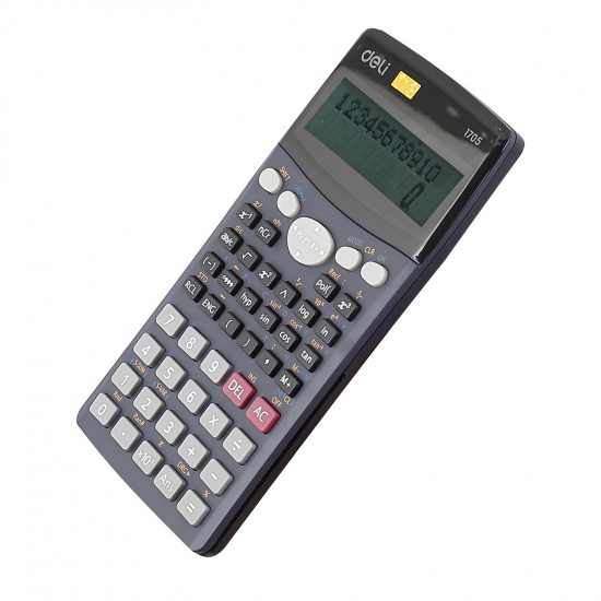 Калькулятор инженерный, 160*80*12 мм, 10+2 разряда Deli E1705