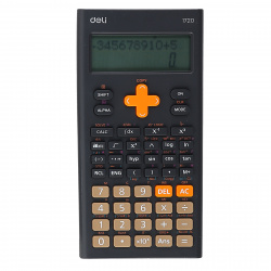 Калькулятор инженерный, 10+2 разряда, 160*80*18 мм Deli E1720-BLACK