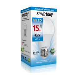 Лампа Smartbuy A-60 15W/6000/E27