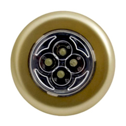 Светильник-ночник СТАРТ PL-4LED gold 6Вт, 3*LR03 (в комплект не входят), пушлайт