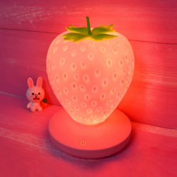 Светильник-ночник Strawberry 207169 КОКОС светодиодное украшение, пластик,3 режима