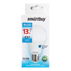 Лампа Smartbuy A-60 13W/6000/E27