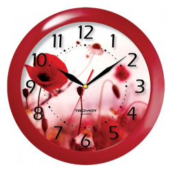 Часы настенные, 29*29*3,5 см, Ø 29 см, Тройка, 11130145