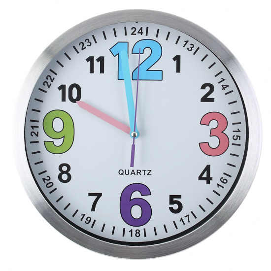 Часы настенные Arte Nuevo EG7762A-HF111 (метал. корпус) белые