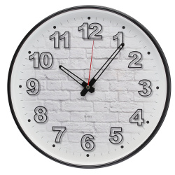 Часы настенные Ø 29см Buro WALLC-R71P29/BLACK