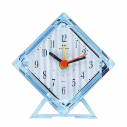 Часы-будильник настольные Рубин B2-002BI Классика в полоску
