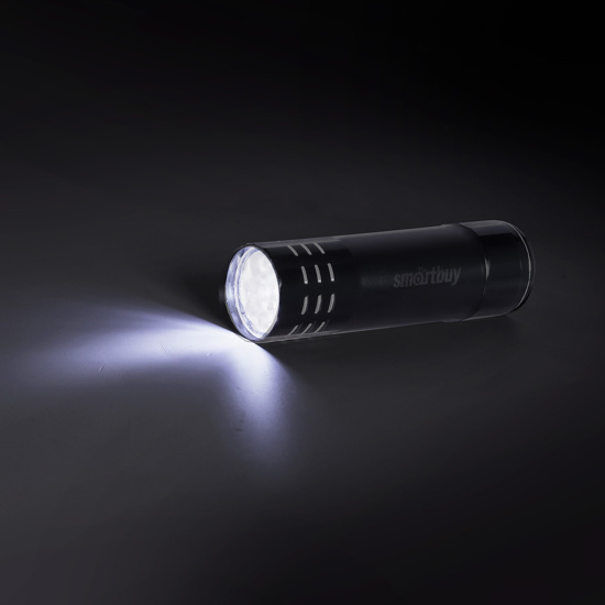 Фонарик SmartBuy SBF-103-B (9 св./диодов, батарейка/аккум.)