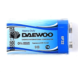 Батарейка Daewoo 6F22 КРОНА