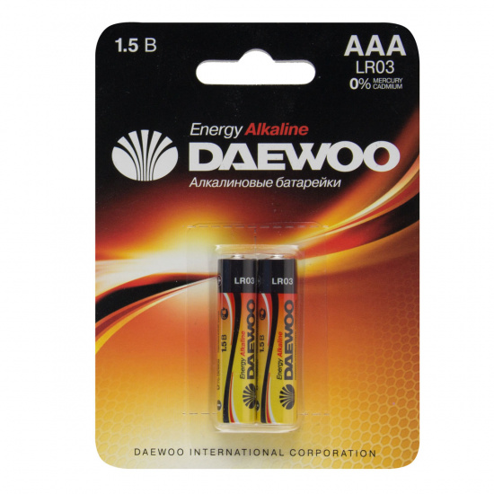 Батарейка Daewoo LR03 2*BL
