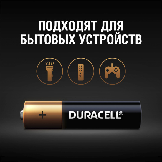 Батарейка Duracell SIMPLY алкалиновая, LR03, 20 шт, блистер с европодвесом