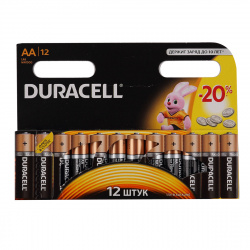 Батарейка Duracell LR06 BASIC/NEW  BL-12