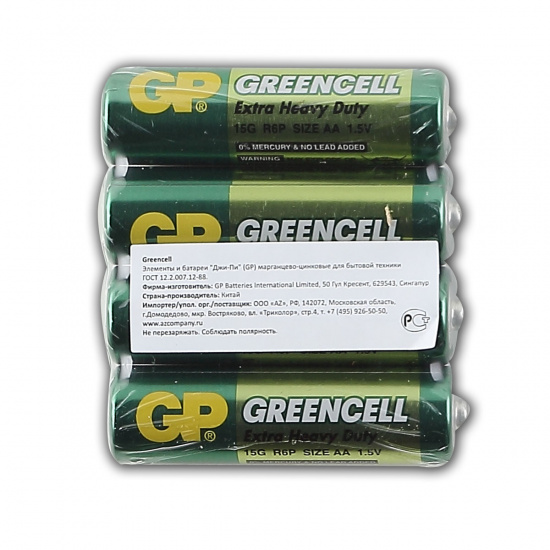 Батарейка GP R06 Greencell (4)