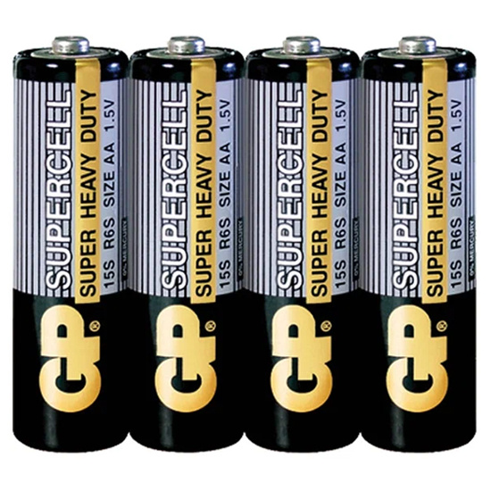 Батарейка GP Supercell солевая, R06, 4 шт, без блистера