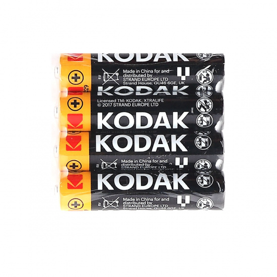 Батарейка Kodak алкалиновая, LR03, 4 шт, без блистера