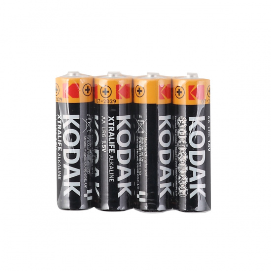 Батарейка Kodak алкалиновая, LR06, 4 шт, без блистера