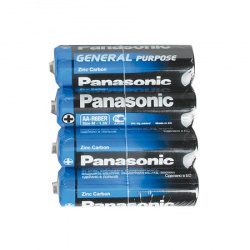 Батарейка Panasonic Zink Carbon солевая, R06, 4 шт, без блистера