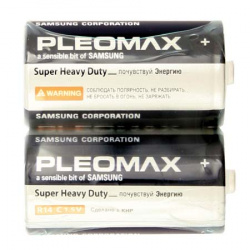 Батарейка Samsung Pleomax солевая, C (R14), 2 шт, без блистера