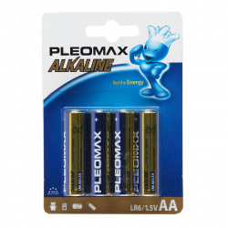 Батарейка Samsung Pleomax алкалиновая, LR06, 4 шт, блистер с европодвесом