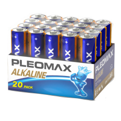 Батарейки КОМПЛЕКТ, 20 шт, пальчиковые (АА), алкалиновая, LR06, 20 шт, коробка, Samsung