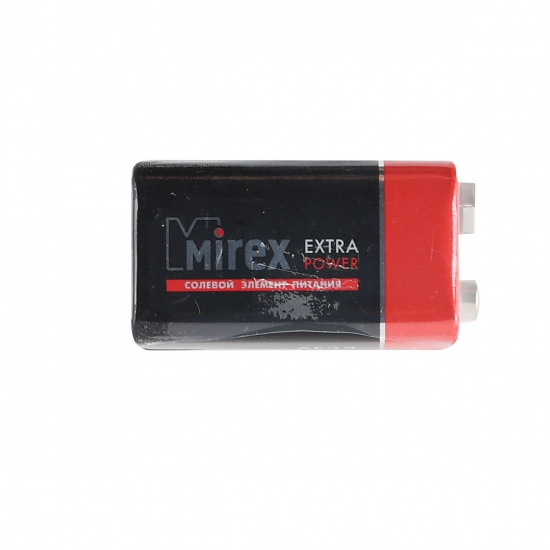 Батарейка Mirex солевая, 6F22, 1 шт, без блистера