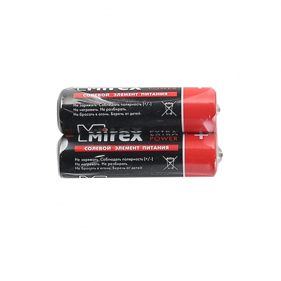 Батарейка Mirex солевая, R06, 2 шт, без блистера
