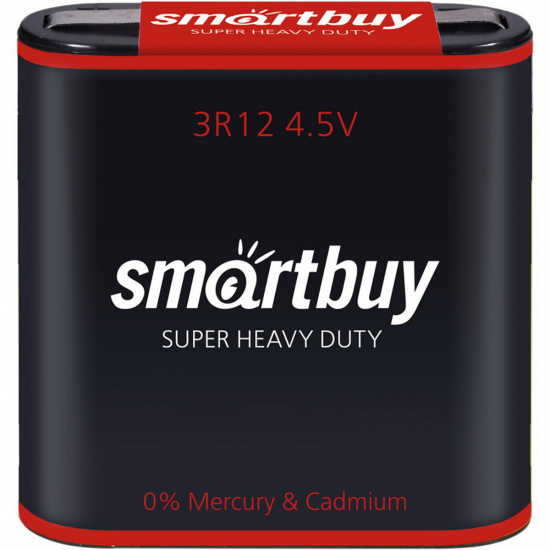 Батарейка SmartBuy солевая, 3R12, 1 шт, без блистера