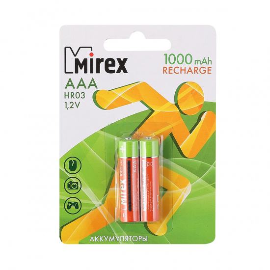 Аккумулятор Mirex HR03 1000 AAАHC   2*BL